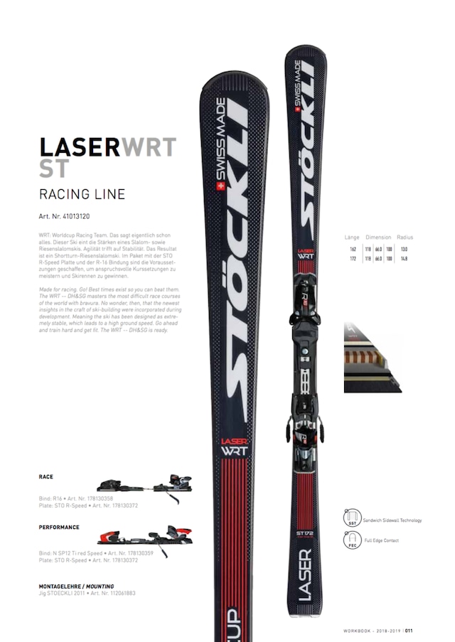 18'-19'｜LASER WRT ST / N SP12 Ti red S75