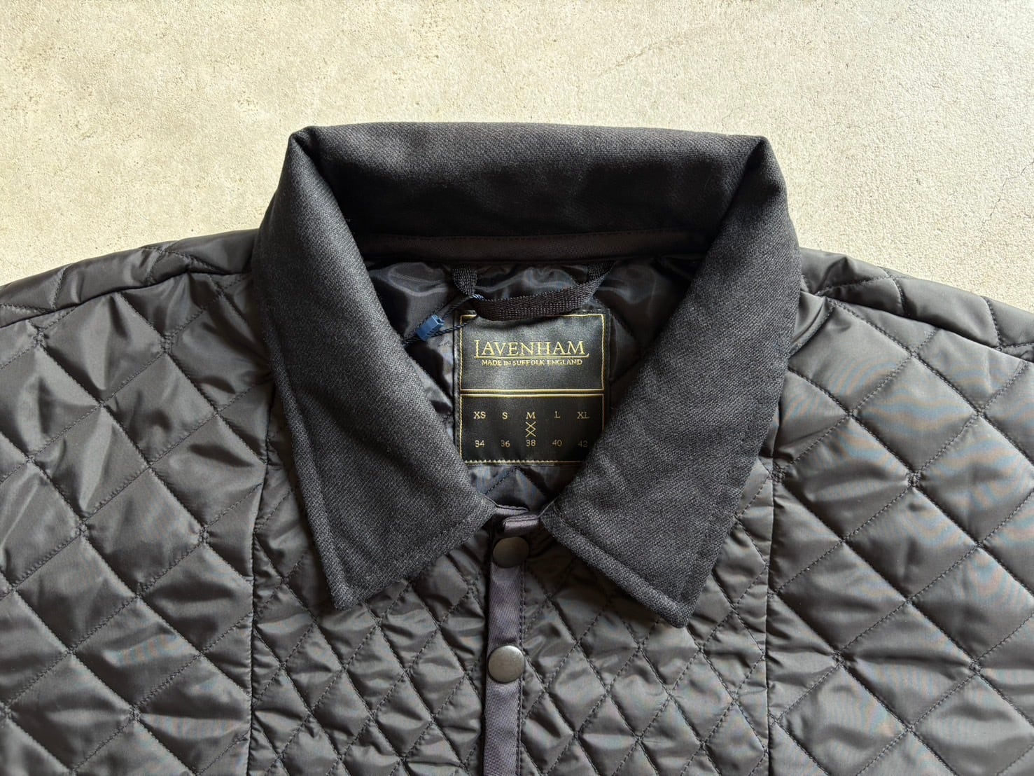 メンズ LAVENHAM ラベンハム Black Edition Panelled Jacket Mens