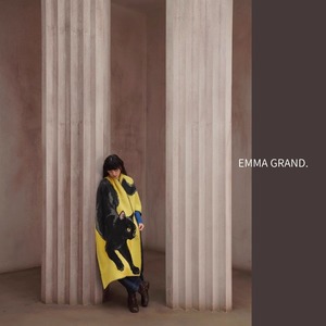 夜影を纏う黒猫ショール　E00606