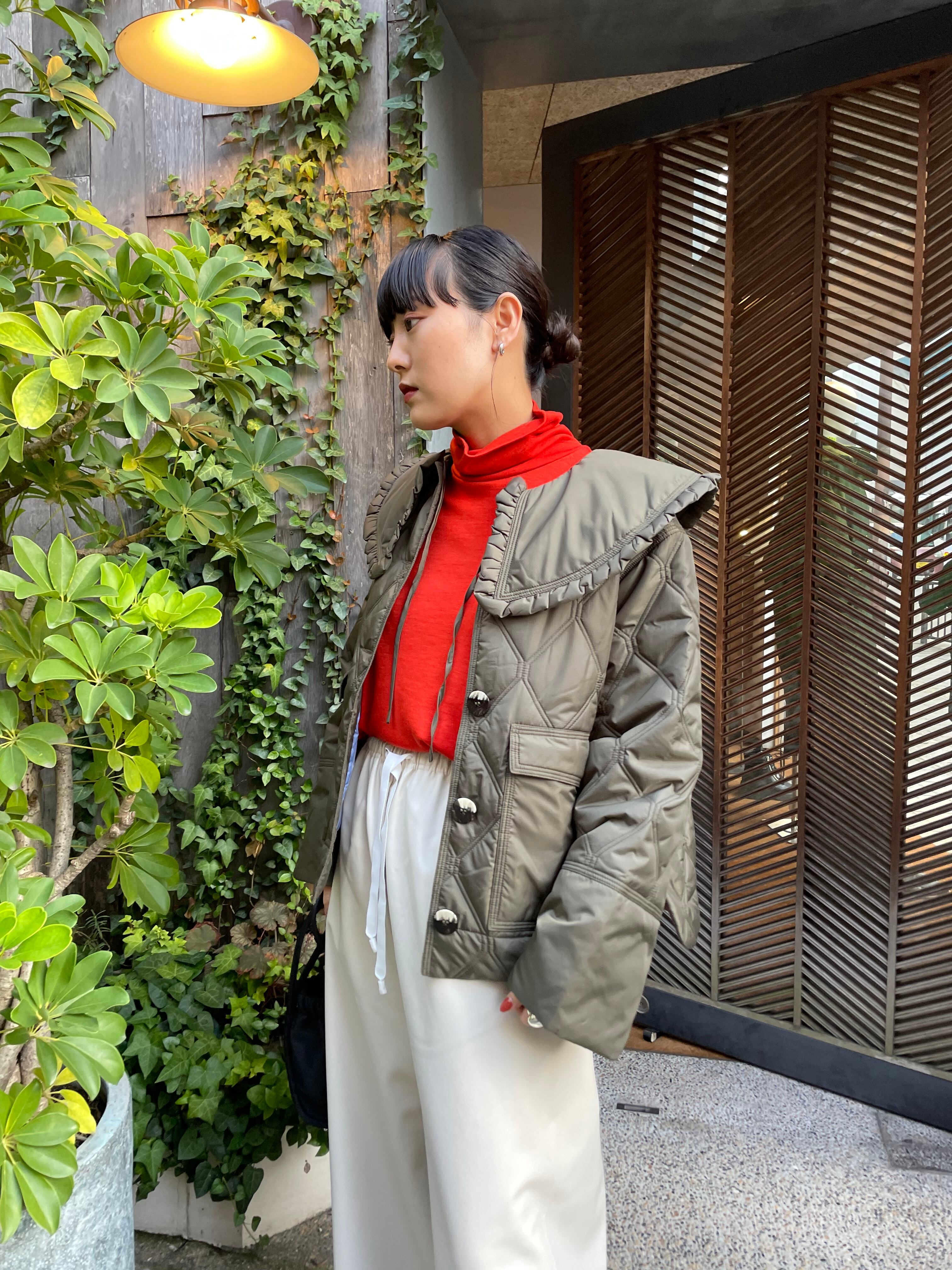 22AW】GANNI ガニー / CROPPED RIPSTOP JACKET | TRENTオンライン