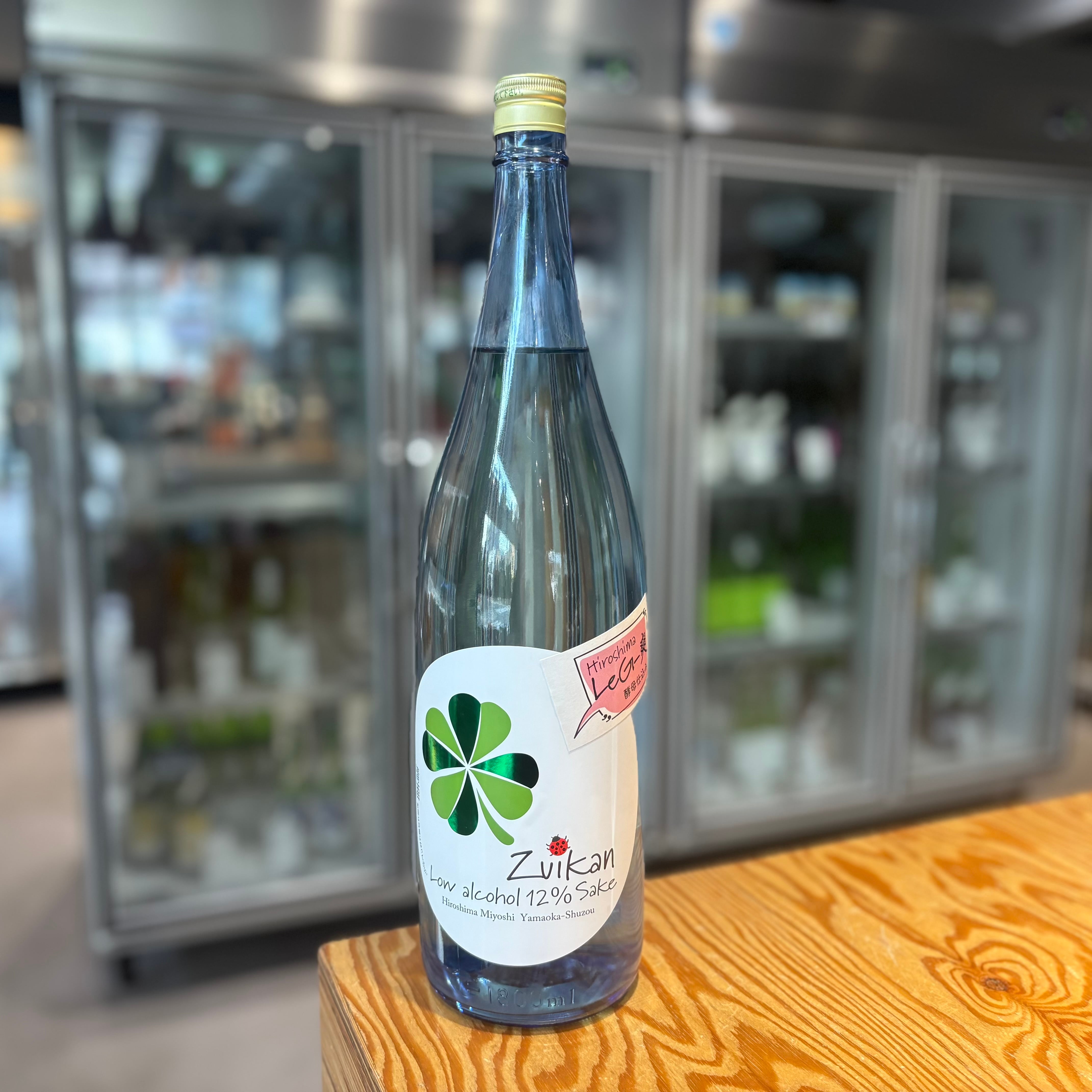 【山岡酒造】瑞冠 クローバー ひろしま LeG-爽 純米吟醸原酒 1.8L