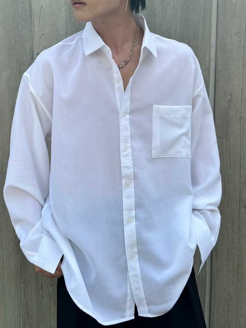 【ALUDE SELECT】Simple design White shirt