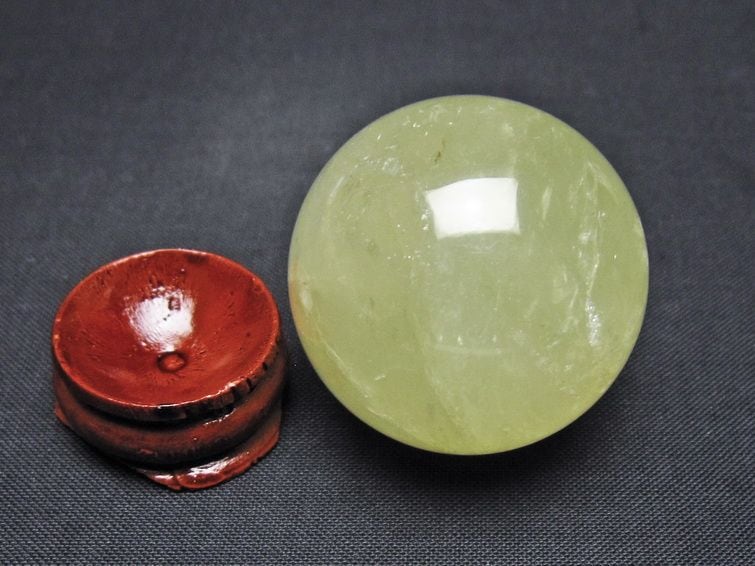 シトリン 丸玉 36mm シトリンクォーツ スフィア 一点物 141-7760