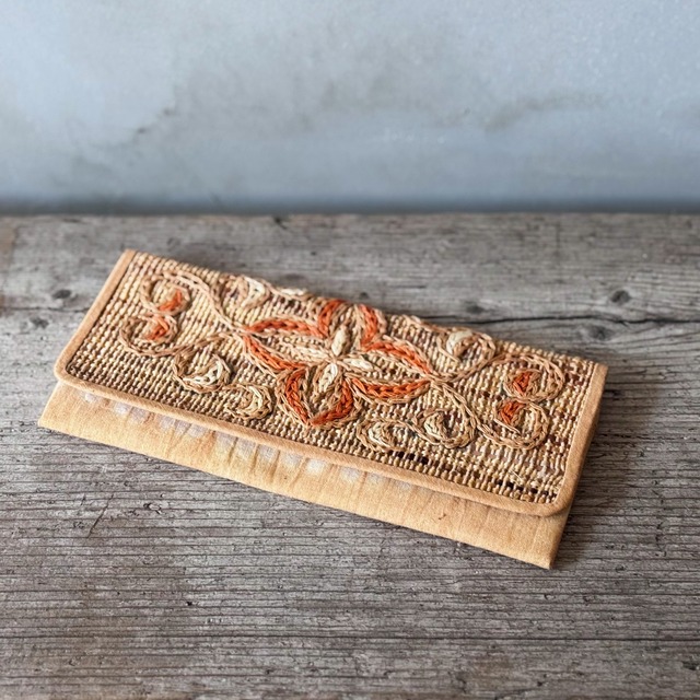 アイヌ刺繍／長財布／アットゥシ／フォークアート