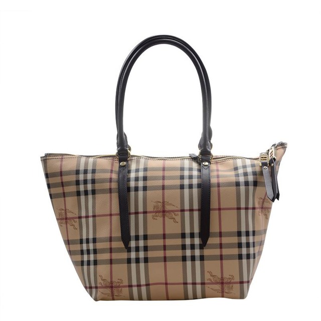 バーバリー BURBERRY ヘイマーケットチェックトートバッグ レディース  3882392 2070T CHOCO