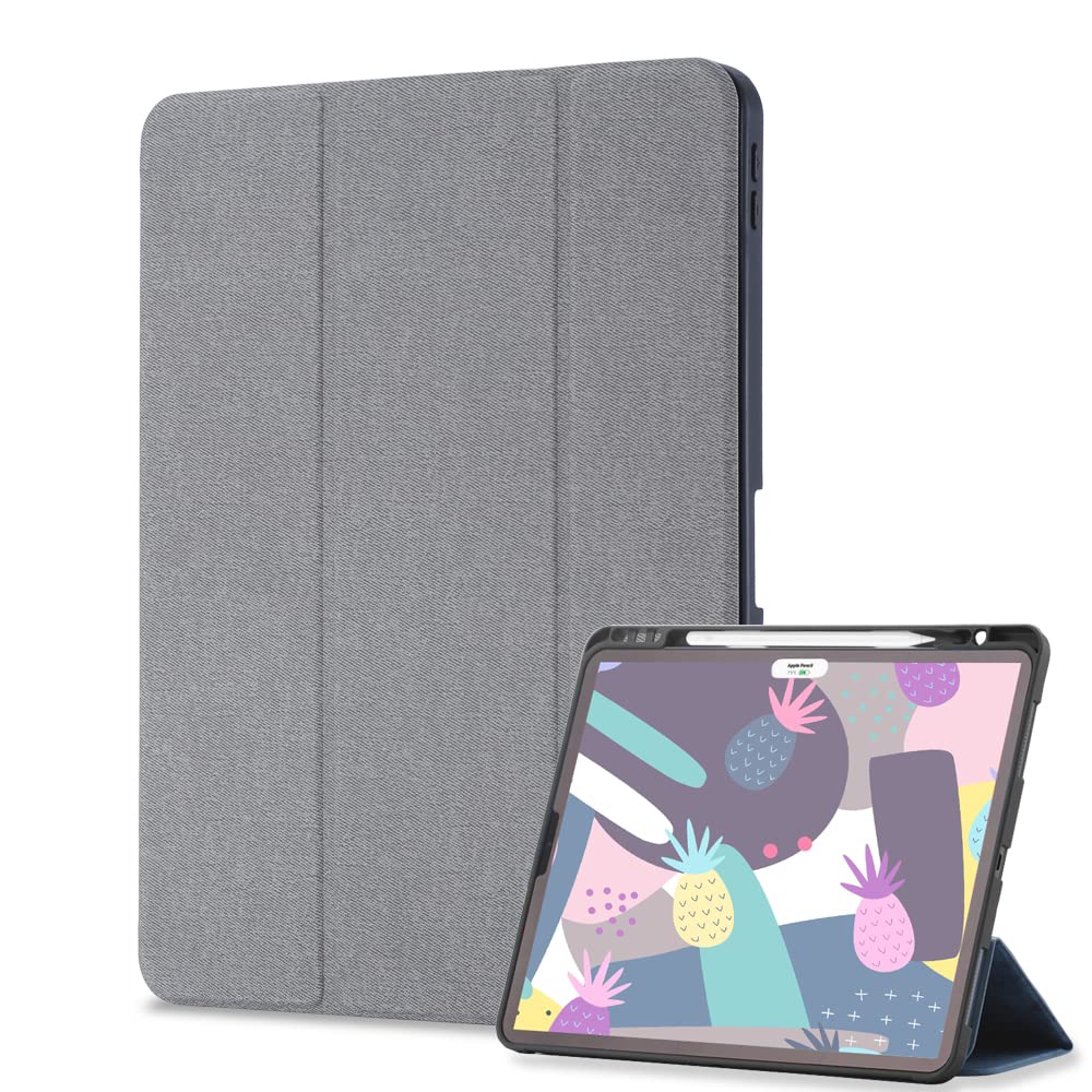 iPad mini 第五世代 7.9インチ 手帳型ケース 保護フィルム付き ビジネス対応 無地 iPad Mini 4/Mini 5対応ケース シンプルデザイン 2020モデル ipad mini 7.9インチ ケース ペン収納 軽量 ipad Mini 手帳型レザーケース オートスリープ機能 ipad mini 手帳型ケース 5世代 磁気吸着 三つ折りスタンド機能 持ちやすい 男女通用 全面保護 使いやすい グレー
