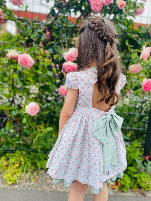 ◆dress fair 対象◆【Dbb】Mirabel green floral dress