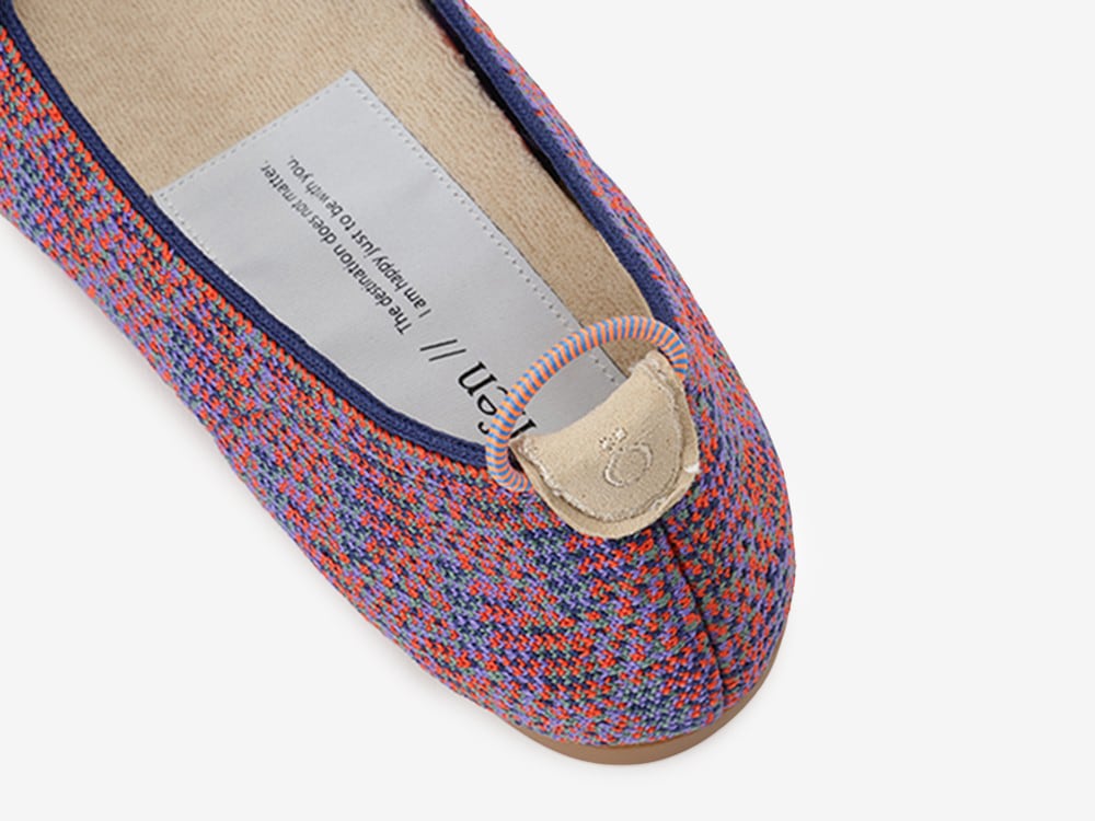 pointed-FRIN / PINK & NAVY | Offen