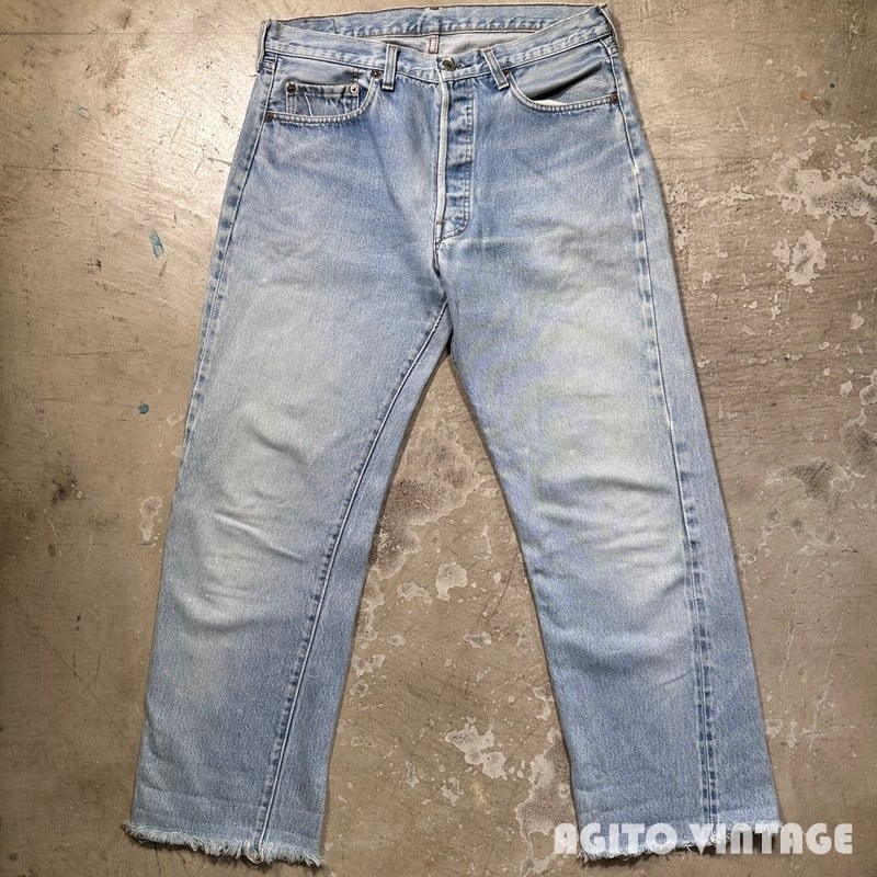 80年代　501 REDLINE（赤耳）オリジナル W34 ボタン裏524 80's Levi's リーバイス 501 デニム 赤耳 RED LINE 刻印524