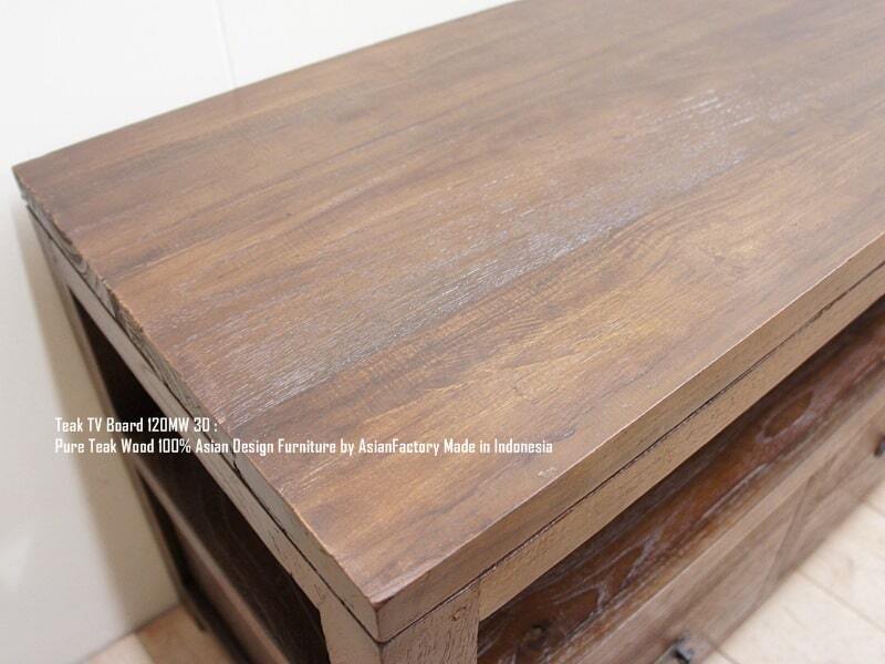 テレビ台 120cm AB オールドチーク無垢材 アンティークブラウン