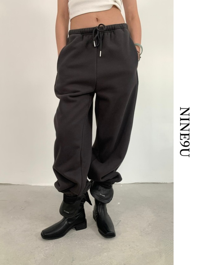 relax waist-rubber casual pants【NINE6726】