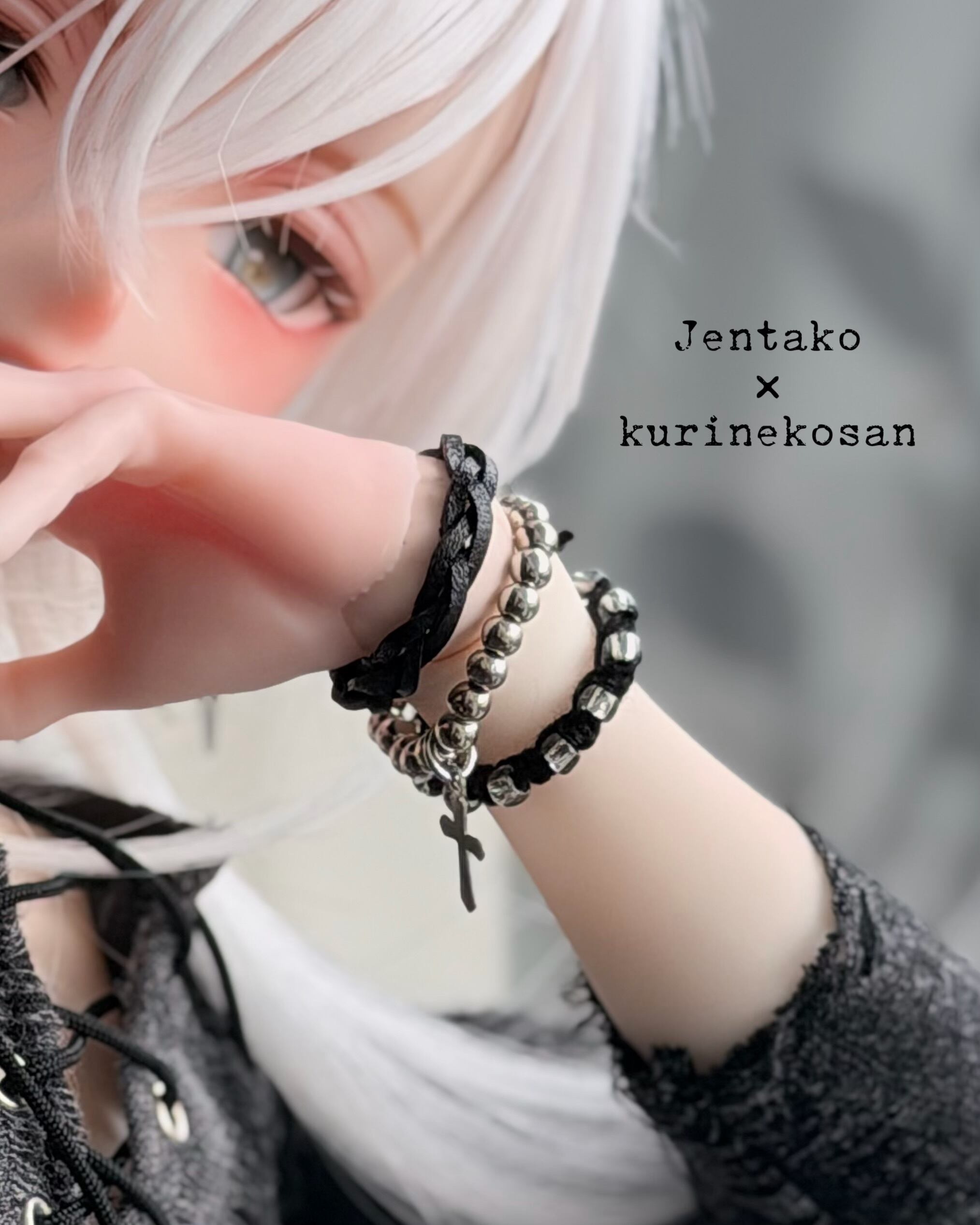 1/4.1/3】⁡レザークロスブレスレット | Jentako