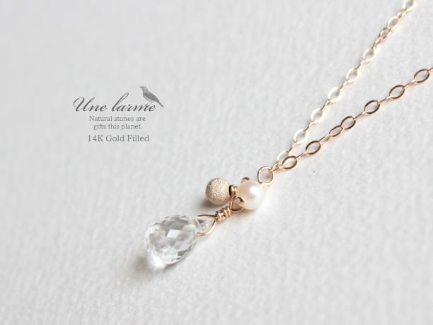 Chance 14KGF ネックレス/天然クリスタル宝石質