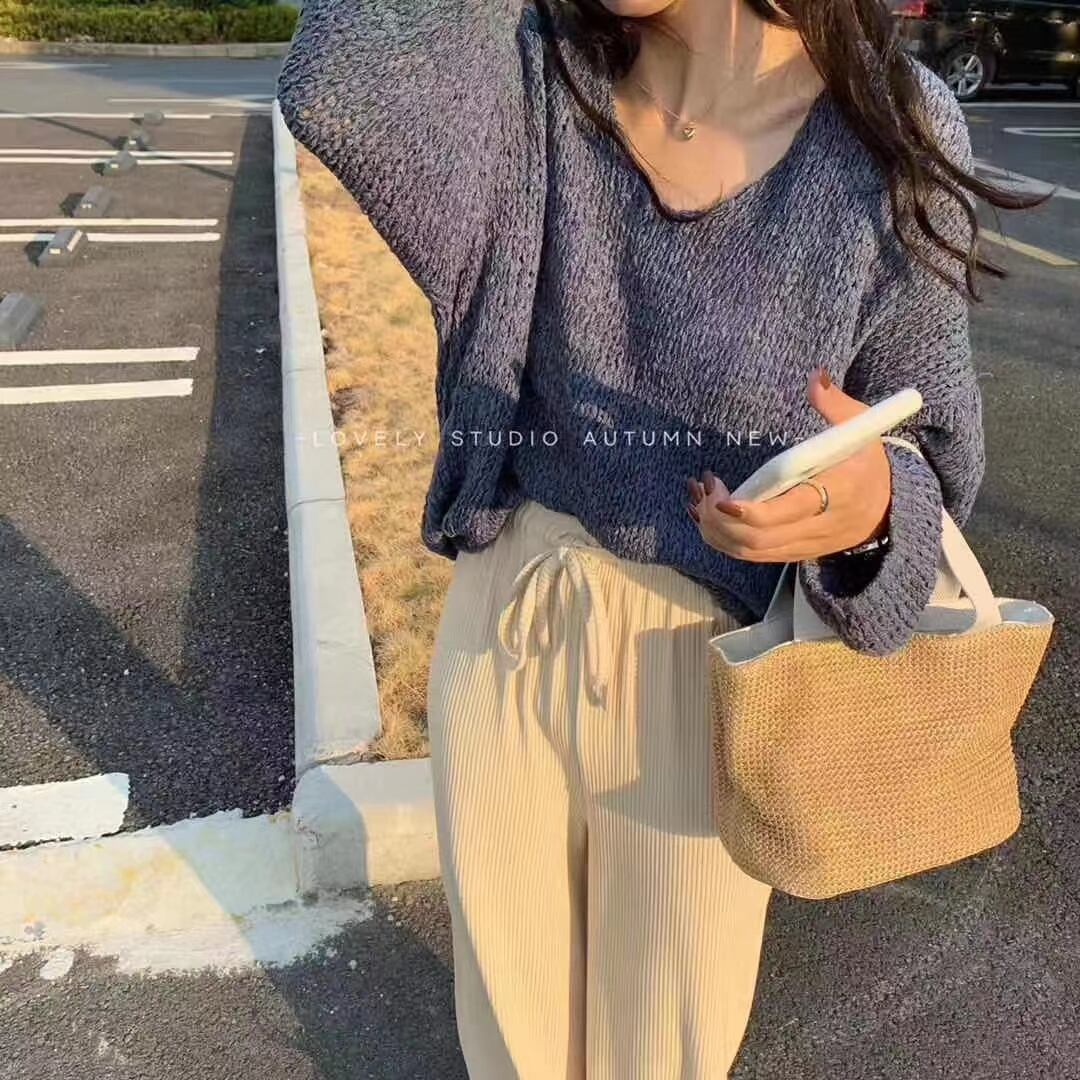 ルーズニットトップス　AJ2085-1056