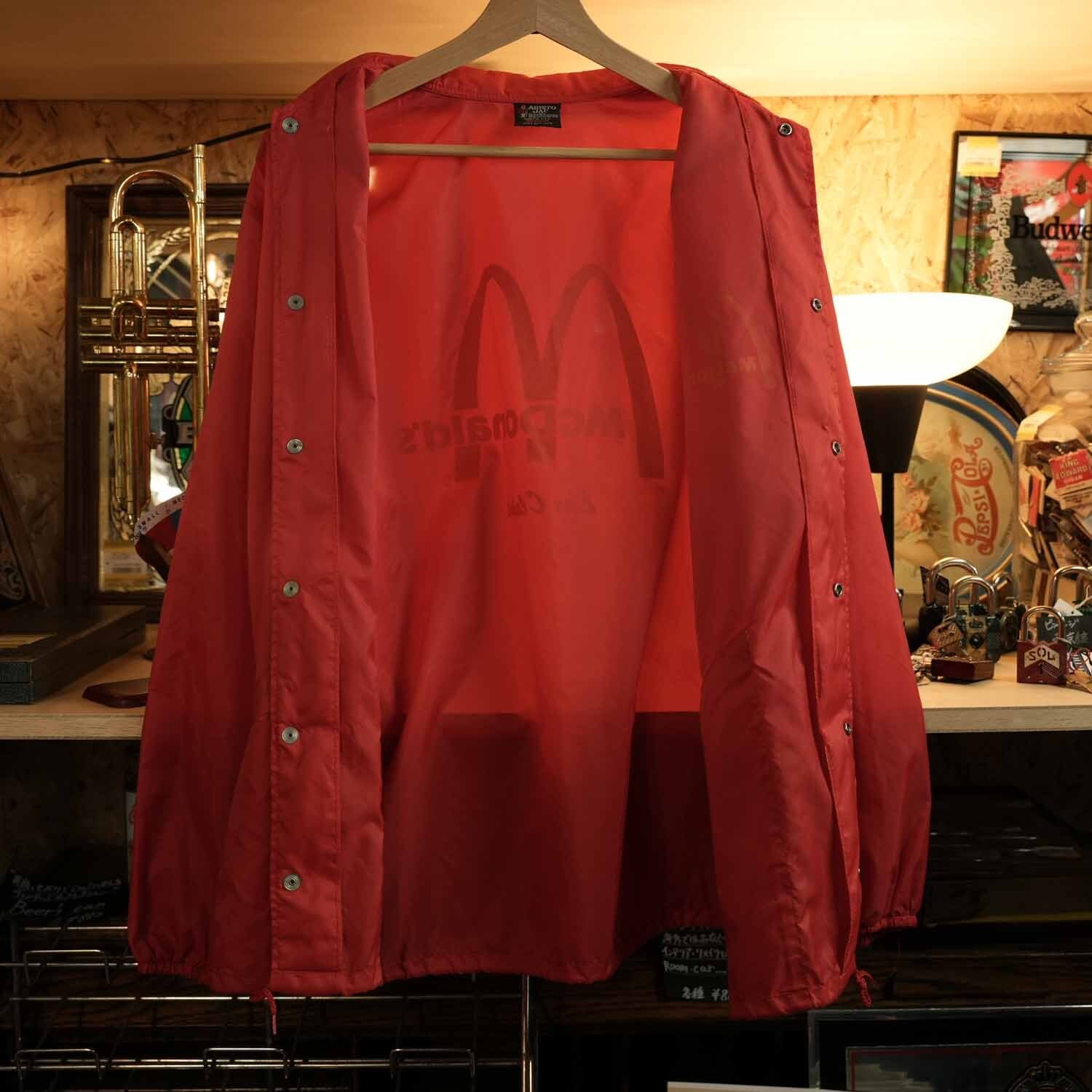 McDonald's マクドナルド ナイロンコーチジャケット 80s アメリカ製 M