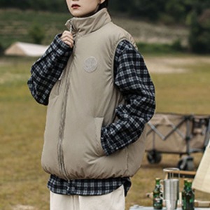 Stand collar vest M11608