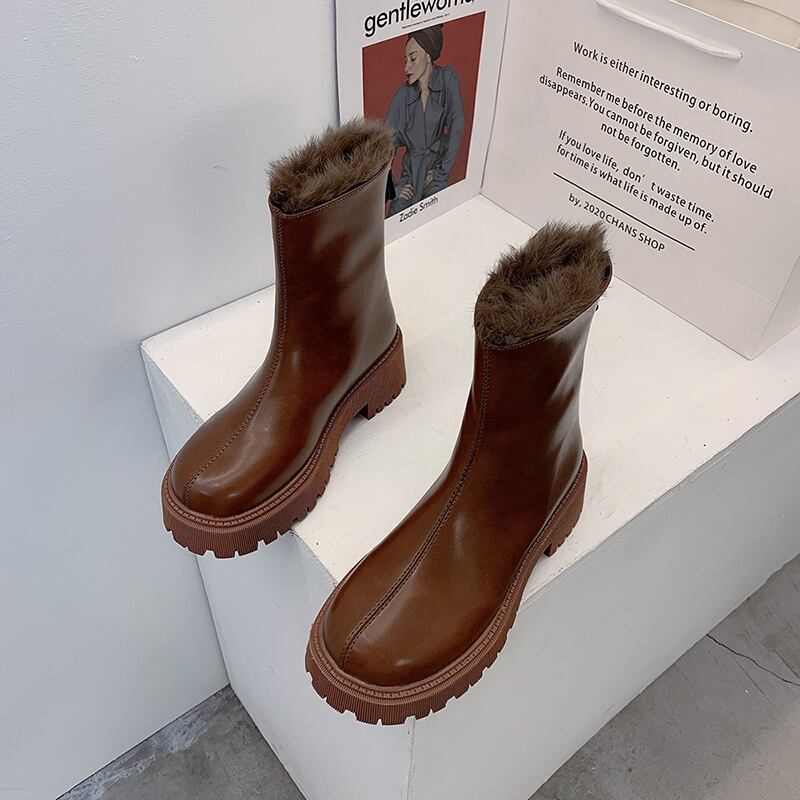 ブーツレッドカジュアルショート 靴 シューズ ラウンドトー フェイクシューズ61296348629