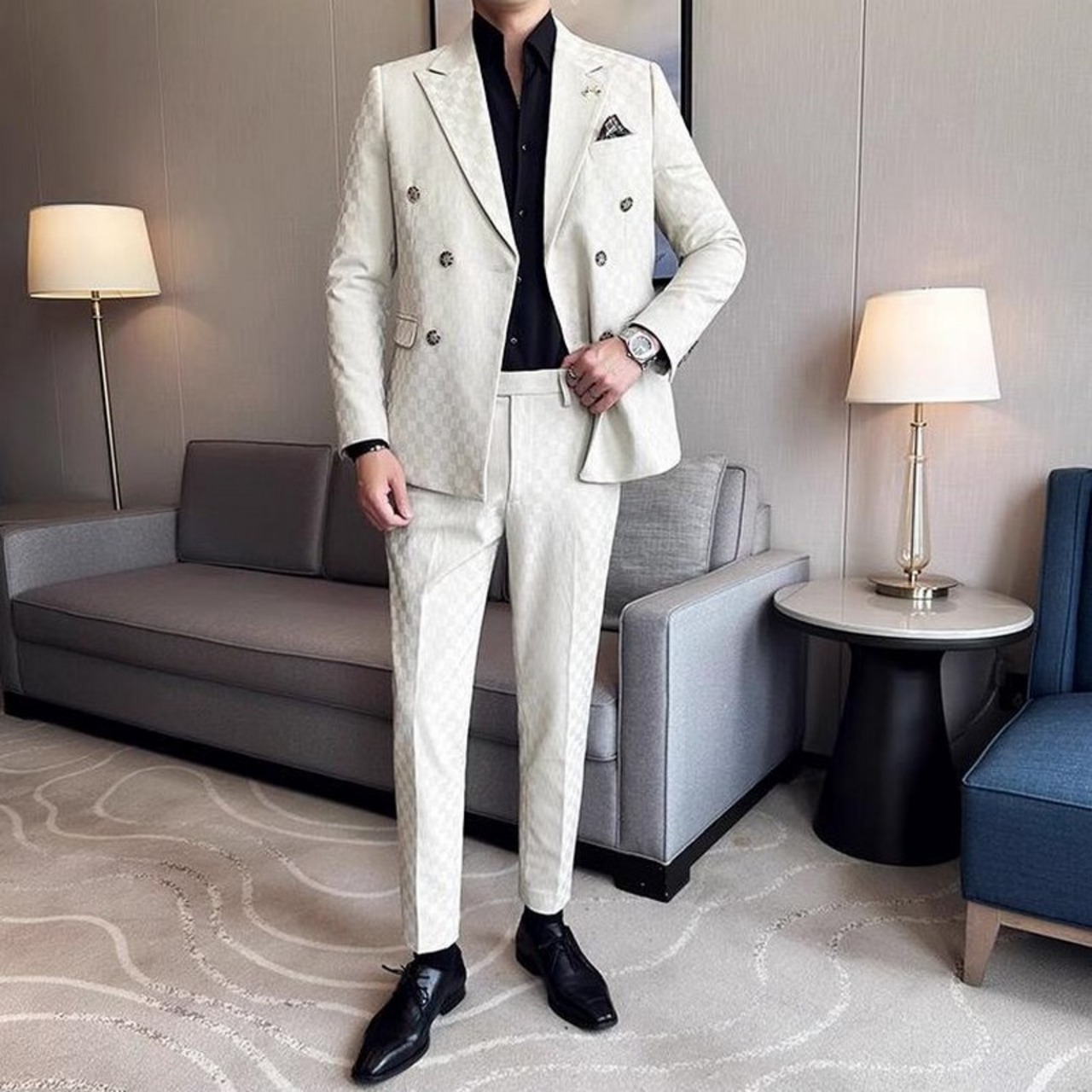 double breasted suit 3piece 00006