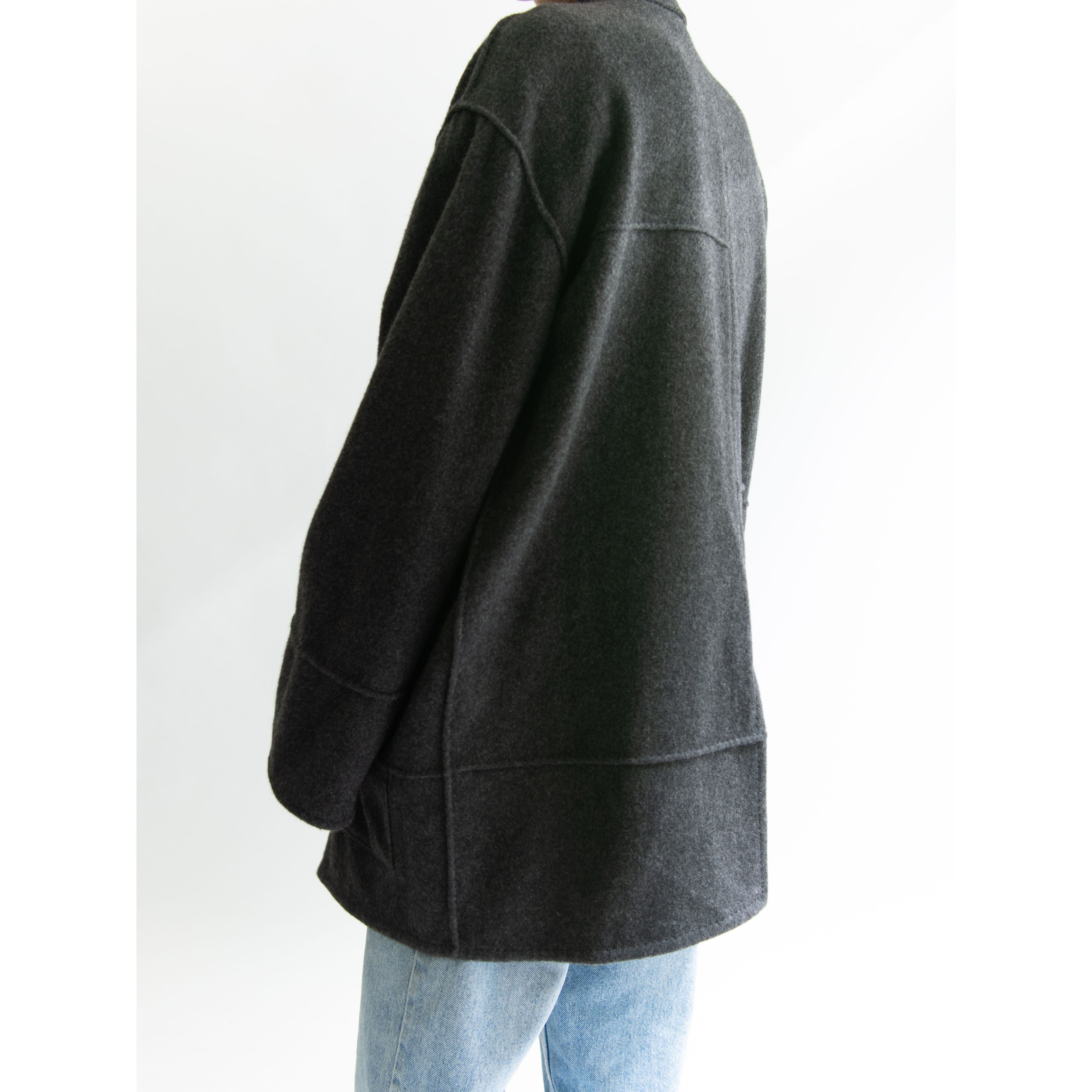 【Made in Italy】Pure cashmere oversized jacket（イタリア製 ピュアカシミヤ オーバーサイズジャケット）10d