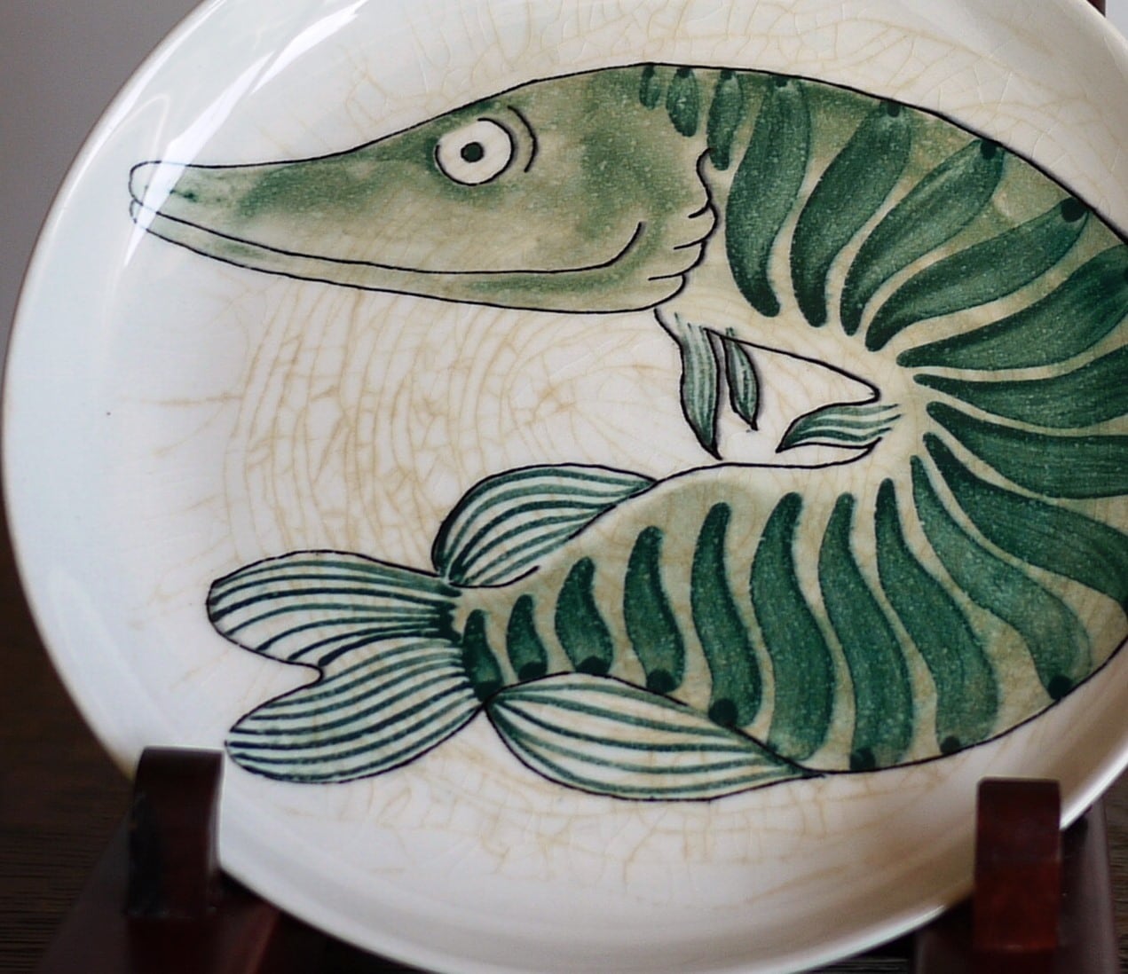 ARABIA アラビア KALA カラ 魚 プレート 19㎝ 北欧 フィンランド Anja