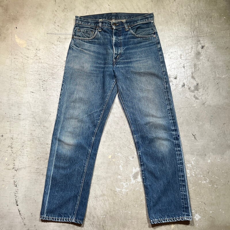 70's Levi's 505 デニム 66前期 過渡期モデル 刻印8 セルヴィッジ 耳付き 42TALON 色落ち良好 レインボーステッチ W32  希少 ヴィンテージ BA-2325 RM2744H | agito vintage powered by BASE