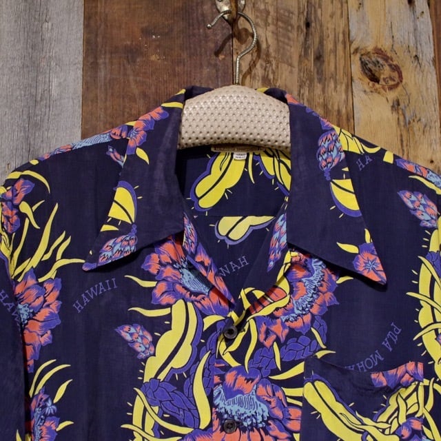 1940s Palomino Vintage Rayon Hawaiian Shirt / オンブック レーヨン ...