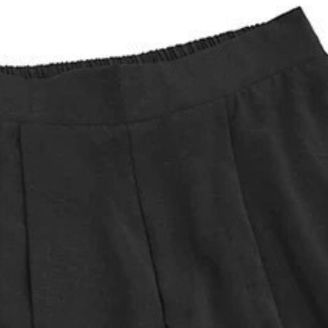 Grid cutout wide pants C1229