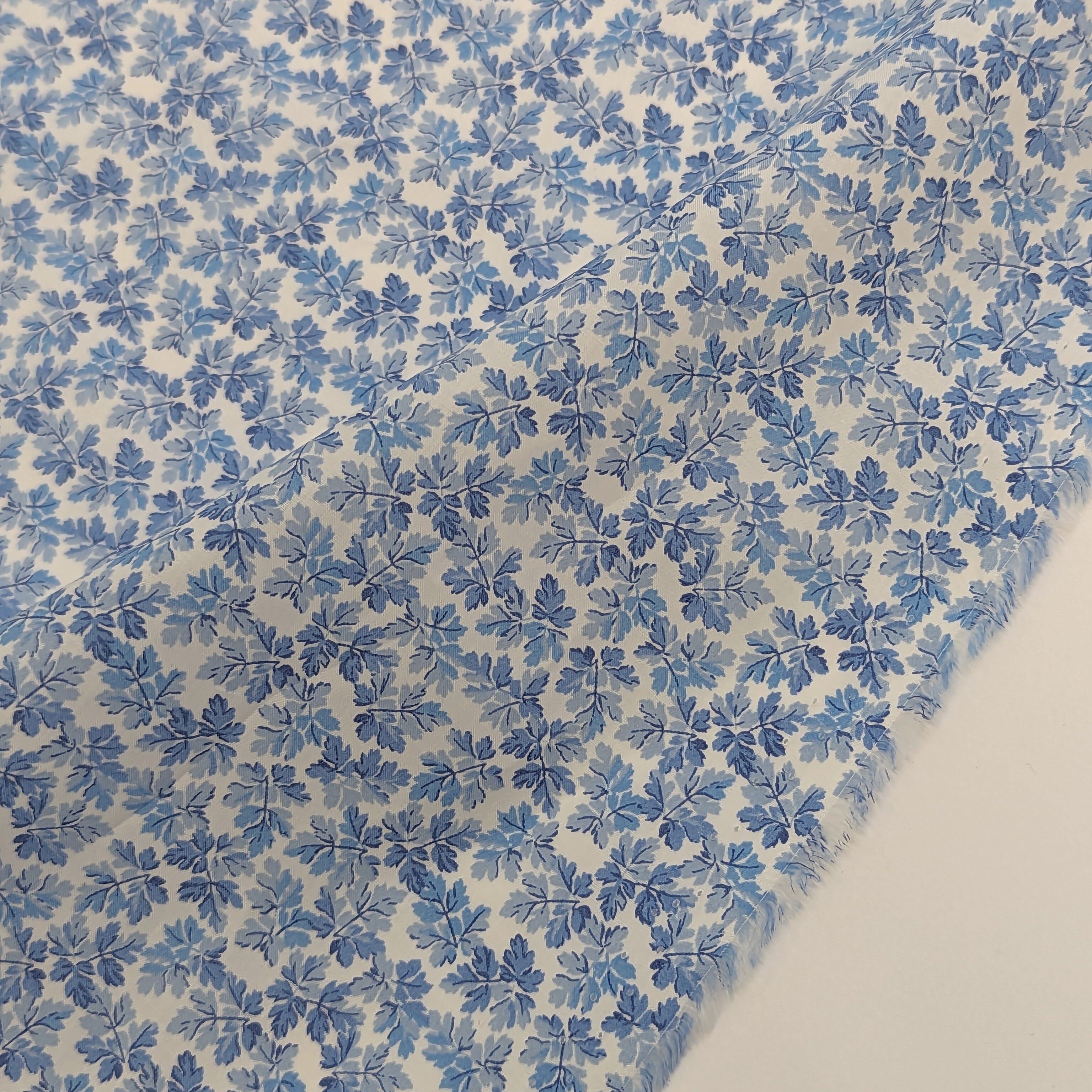 ◆輸入 リバティ LIBERTY タナローン Fallen Leaves Blue フォールンリーブス ブルー 約130×50cm