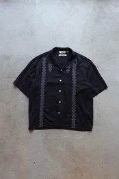 Open Collar Design S-S Shirt