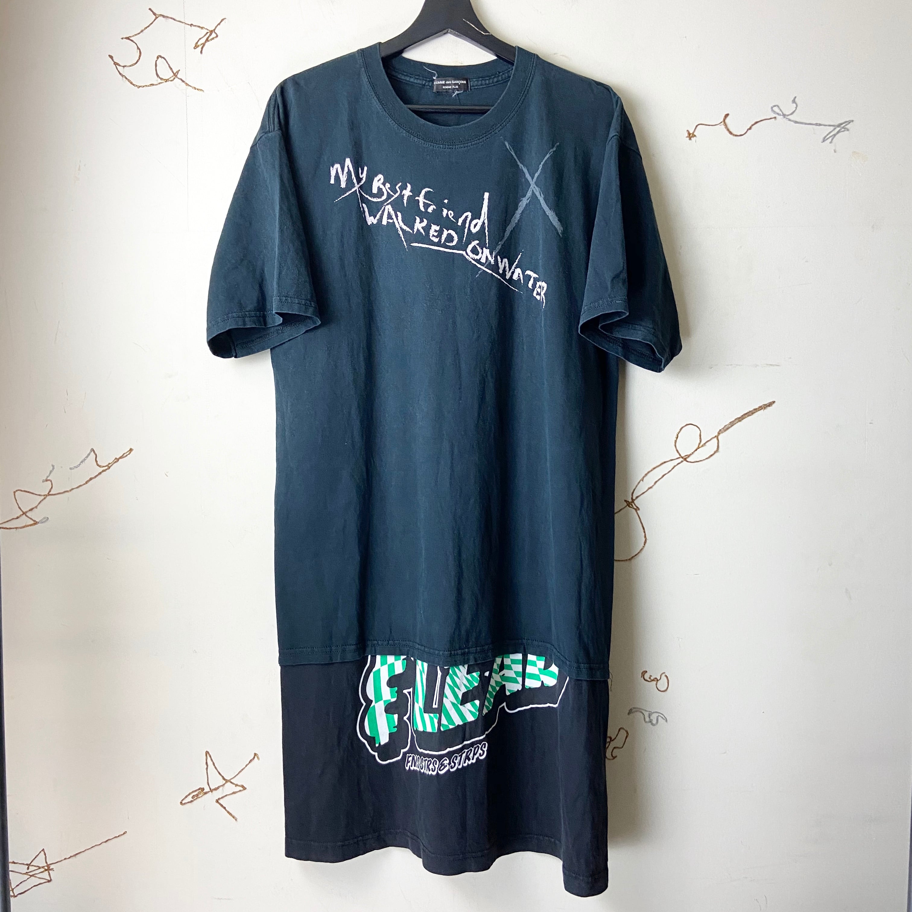 COMME DES GARCONS HOMME PLUS docking design long length t shirt 