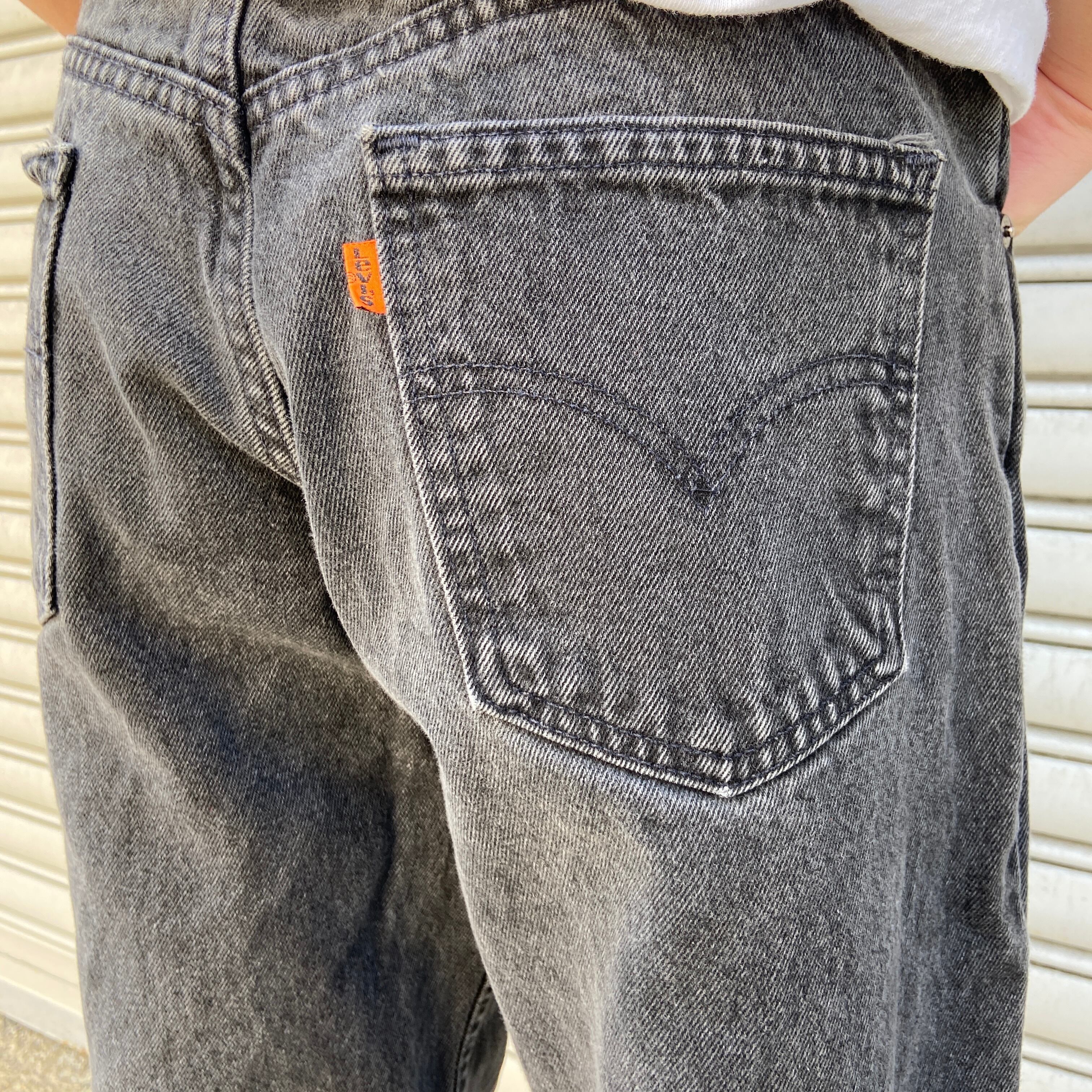 送料無料』Levi's リーバイス 550 ブラックデニムパンツ W31 90s 先