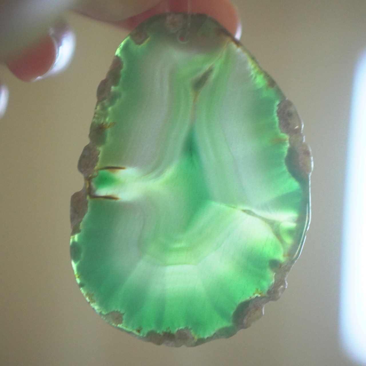 Clear Rainbow 27 - アゲートヒーリングチャイム / Agate Sun Catcher Wind Chime 980