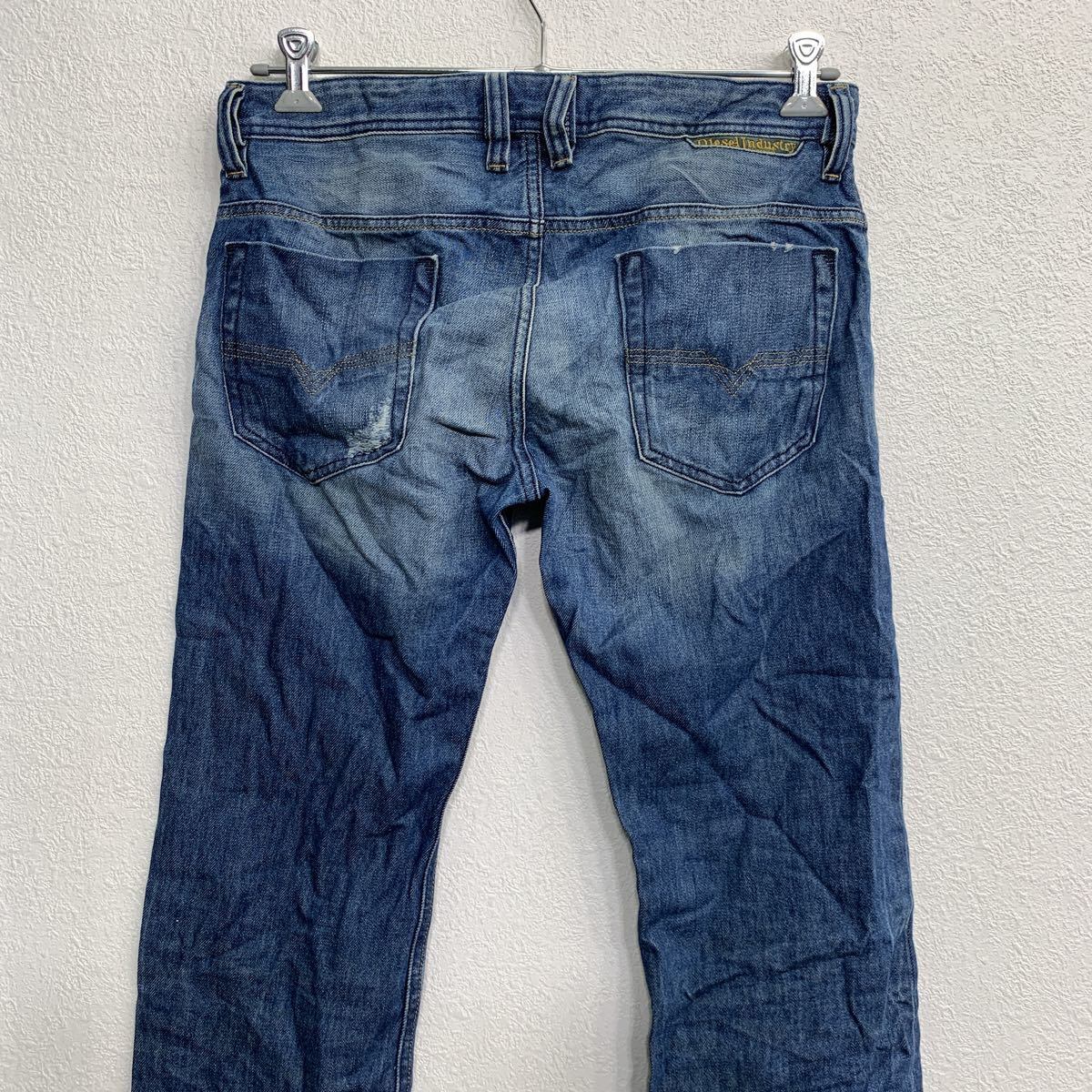 DIESEL 1円 ディーゼル コットン ボタンフライ デニム パンツ 33 BR357 