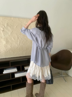 (予約)poster / Vera Stripe Shirt / 2color