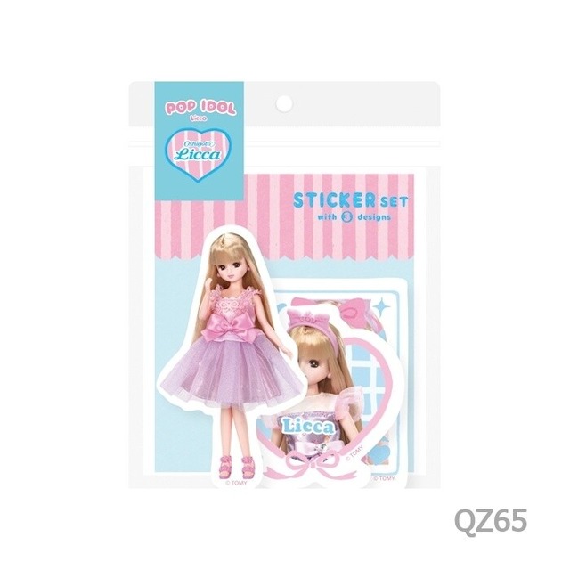 古川紙工 × リカちゃん　Oshigoto Licca　アイドル　ステッカー3柄セット　FU03
