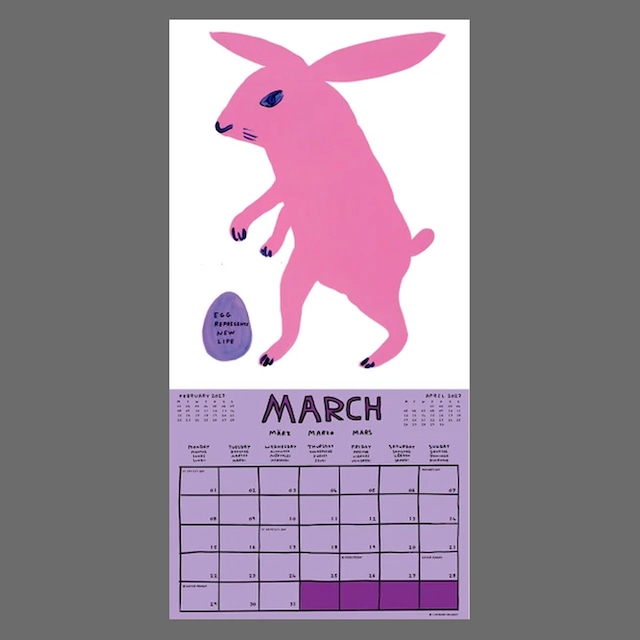 〈予約中〉DAVID SHRIGLEY：2027 WALL CALENDAR