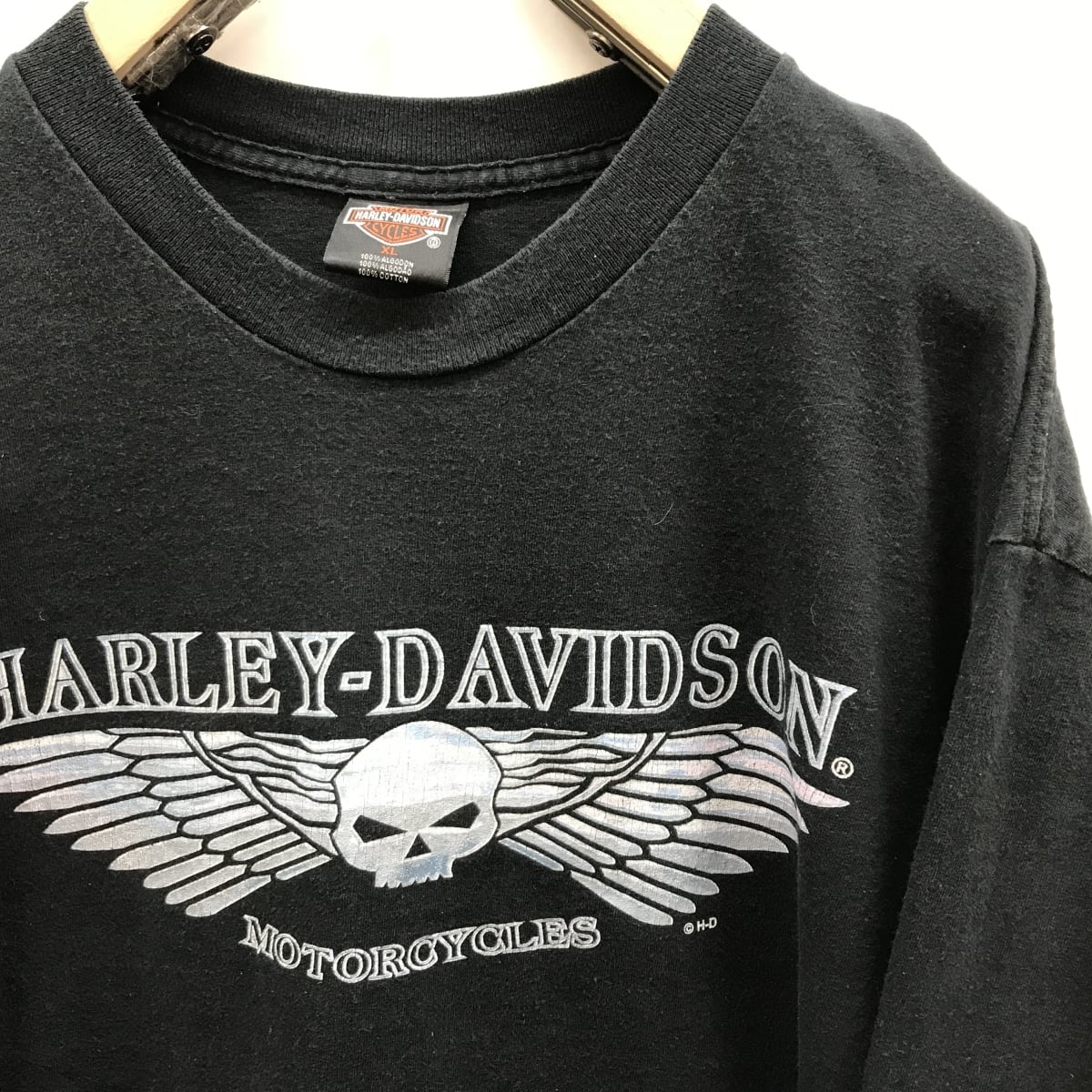 HARLEYDAVIDSON ハーレーダビッドソン B.M.C 背中ビッグロゴ ロンＴ 長袖Ｔシャツ ビンテージ メンズL