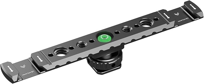 Leaplumin 2シューブラケット カメラ 1/4ネジホットシュー付 カメラ