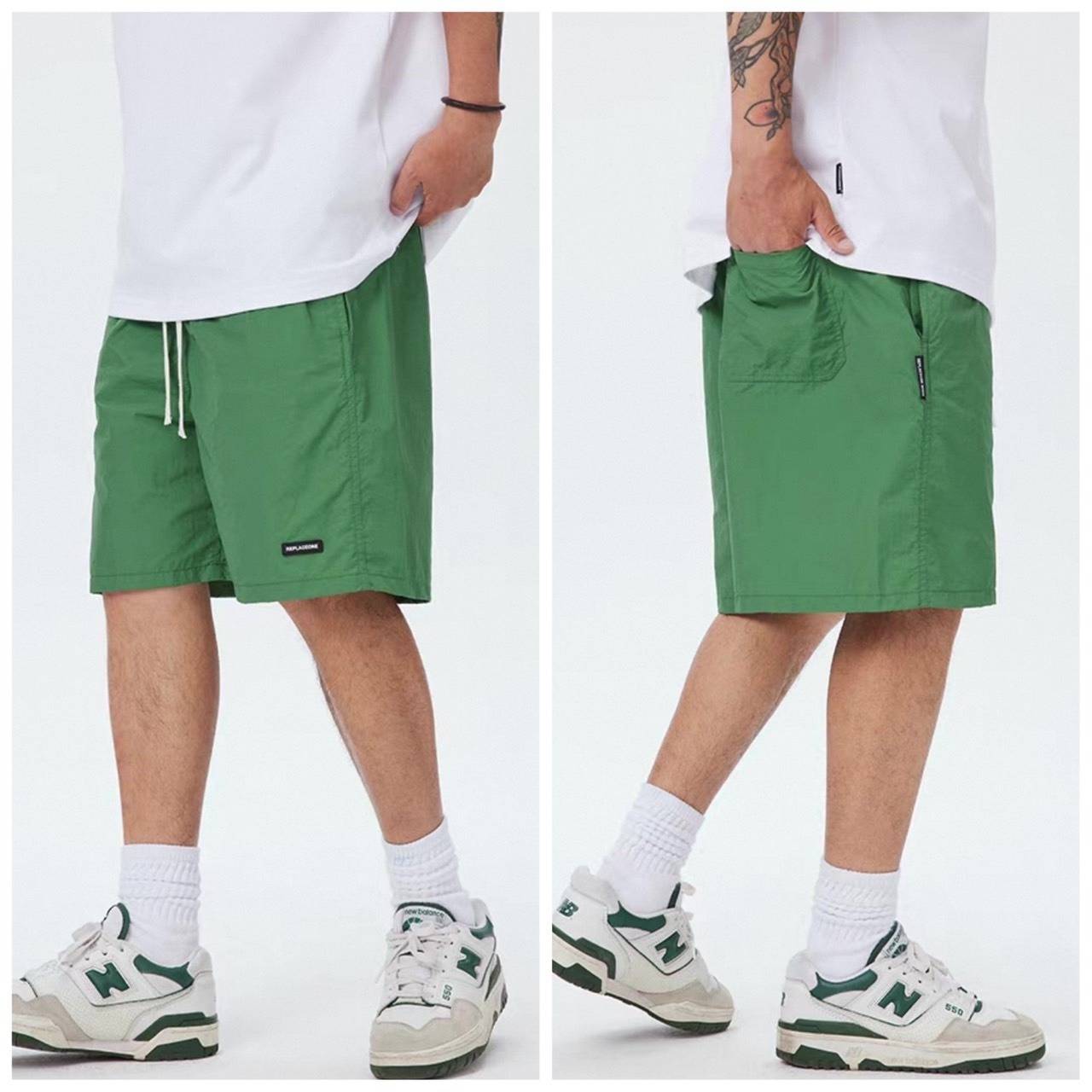 Knee-length drawstring shorts 1033 - 5