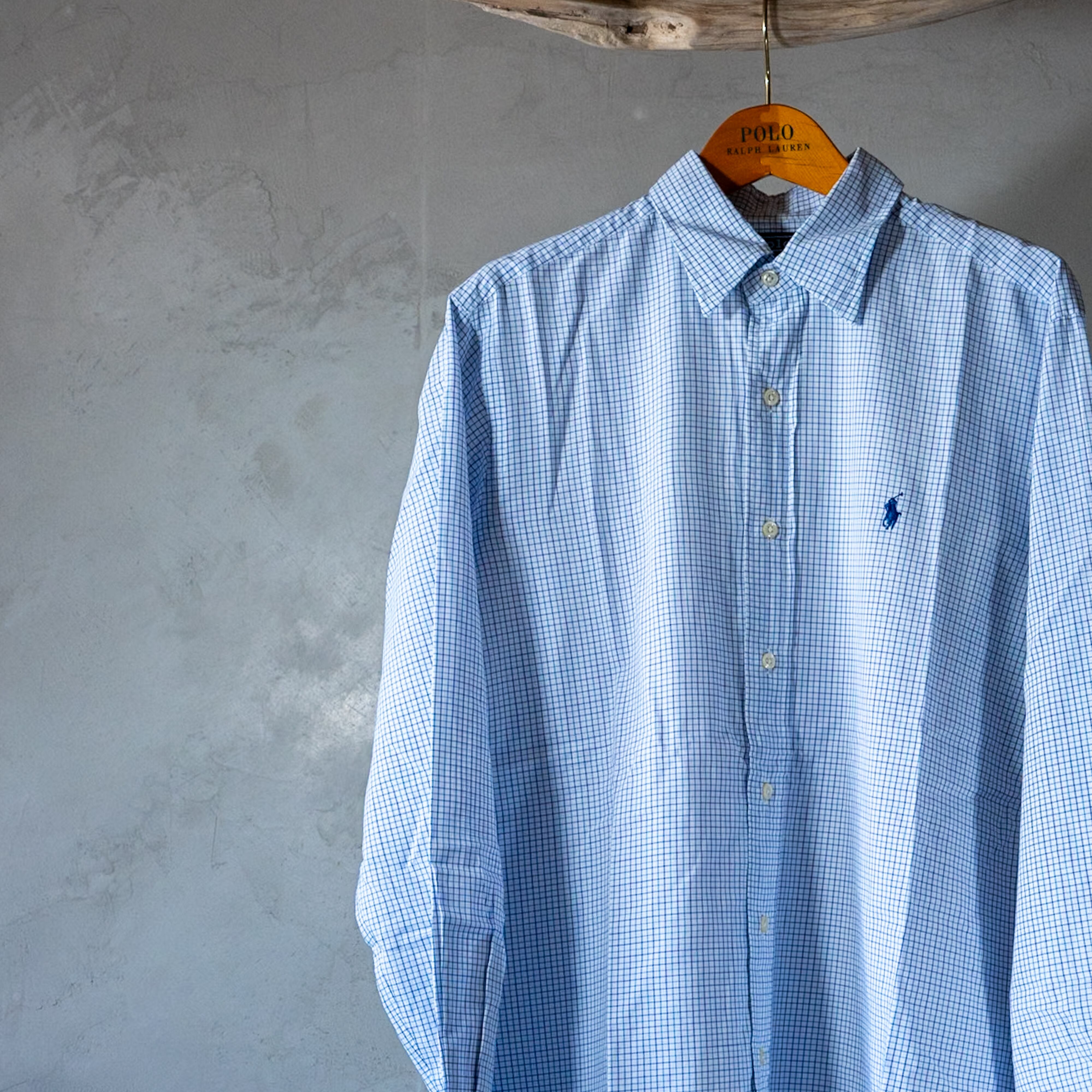 ポロラルフローレン ALCOTT 長袖チェックシャツ size15ハーフ