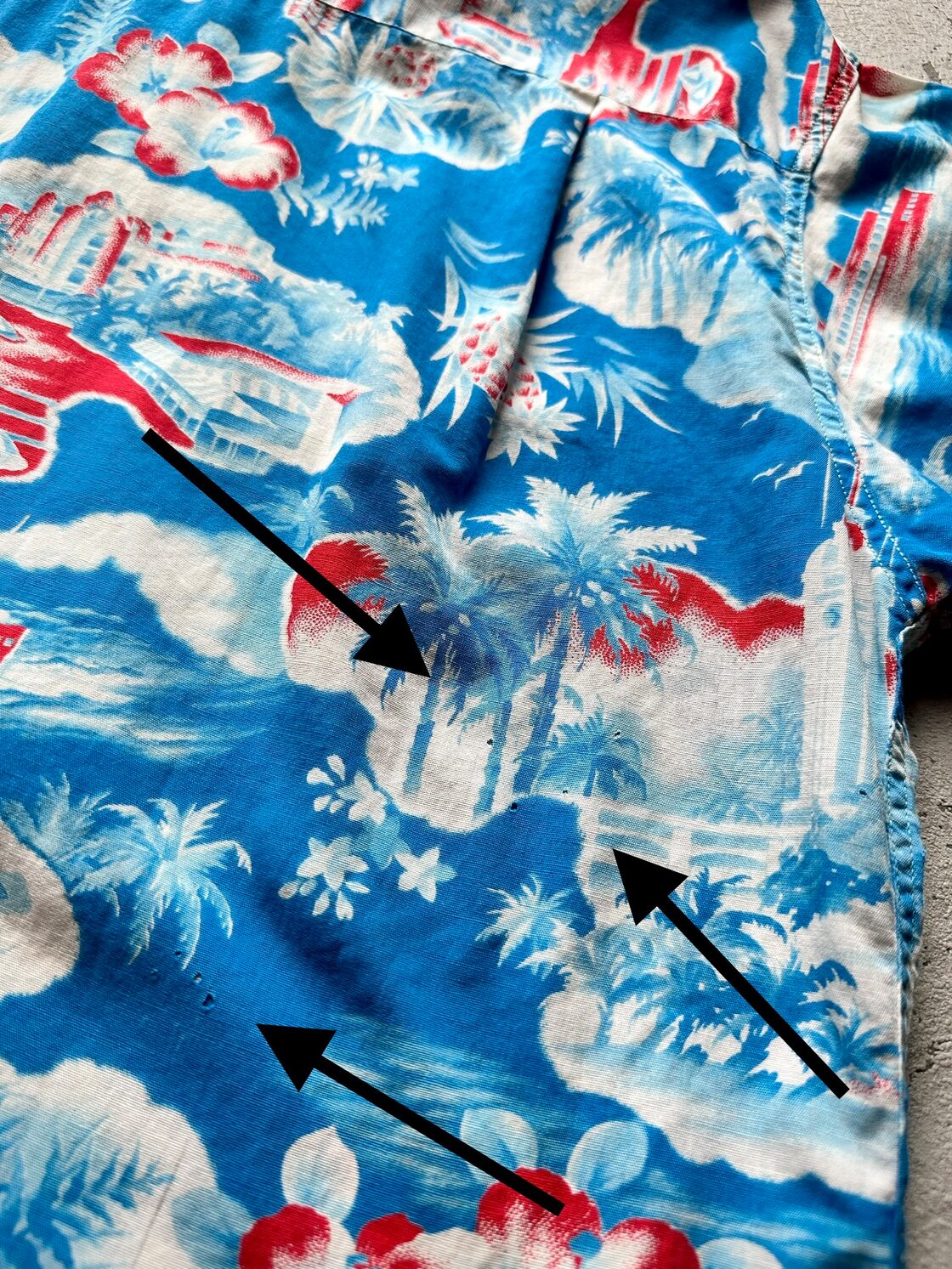 50s HAWAII製 KILOHANA - LURLINE MATSON TROPICAL HAWAIIAN SHIRT OLD 