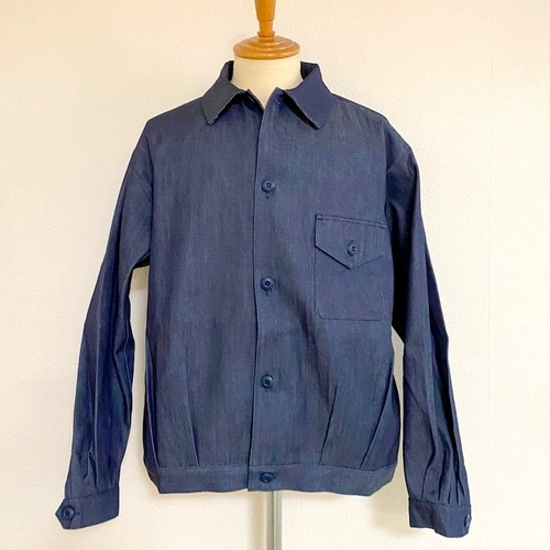 「備後」11oz Red Selvedge Denim Trucker Jacket　Dark Indigo