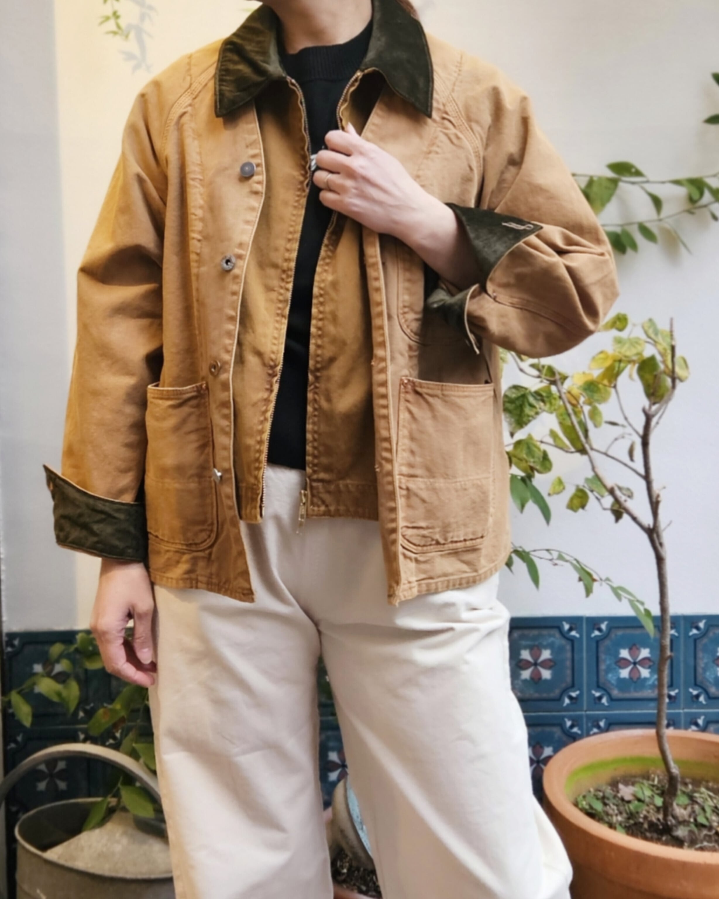 【MARET】オーガニックダックワークONワークジャケット / BEIGE / F / M25A21