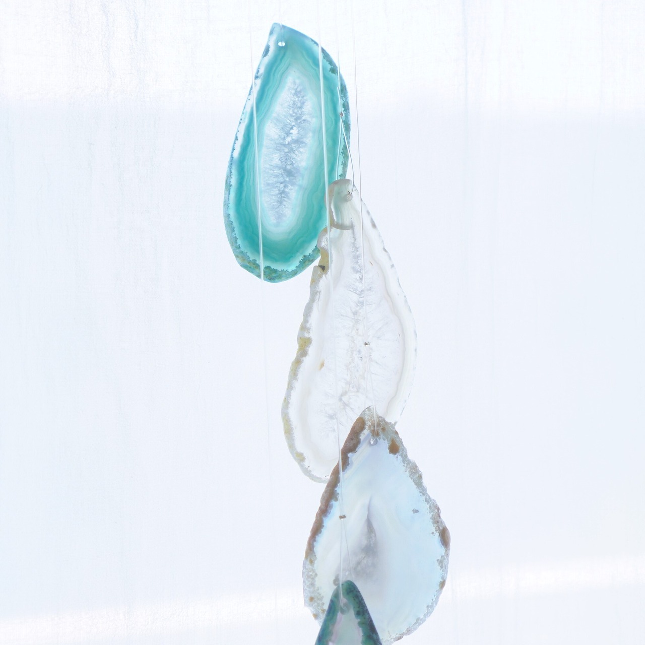 Clear Drops - アゲートヒーリングチャイム / Agate Sun Catcher Wind Chime 131