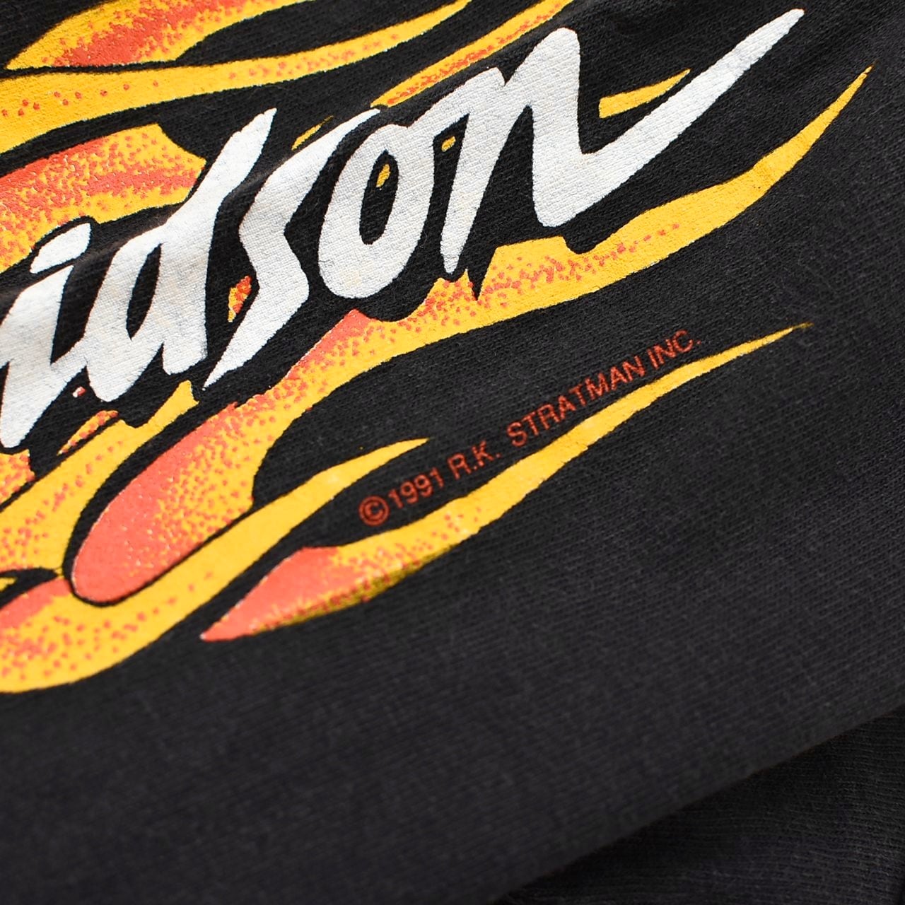 90's Harley-Davidson fire pattern LS T-shirt | 古着屋 grin 90's Harley-Davidson fire pattern LS T-shirt | 古着屋 grin