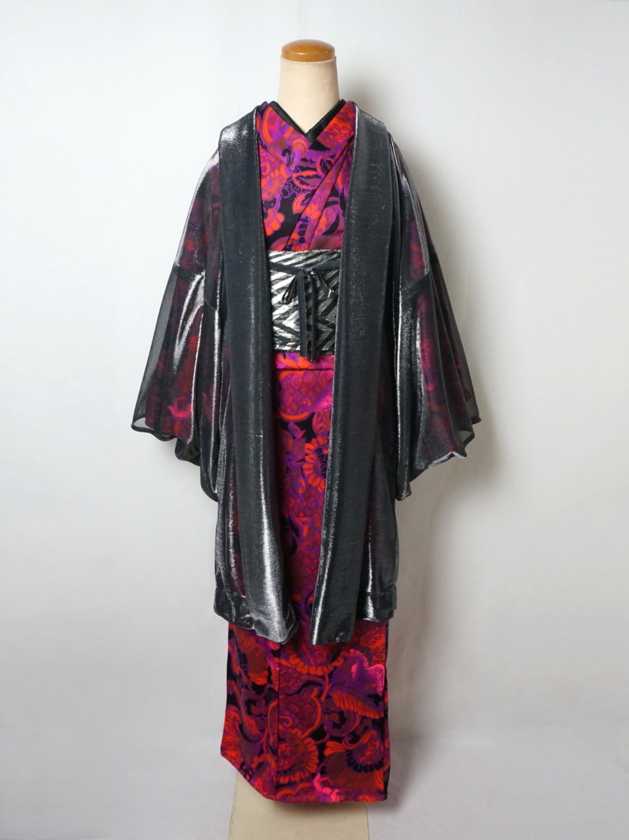 【即納品】Rumi Rock羽織　オーロラ　シルバー　[ B1029 B1030]
