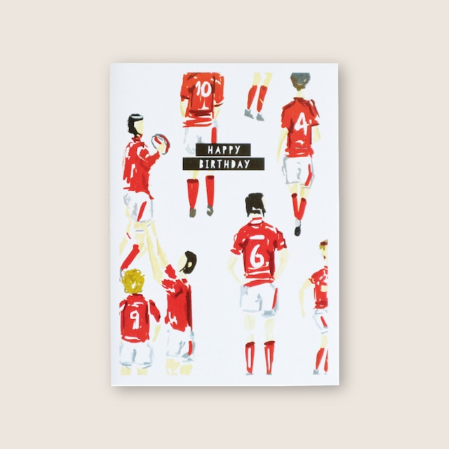 【グリーティングカード】Welsh Rugby Birthday Card