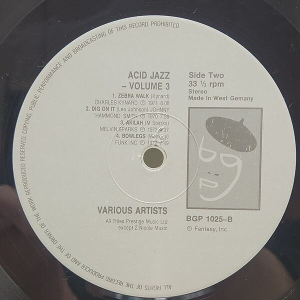 Various / Acid Jazz Vol. 3 [BGP 1025] - 画像4
