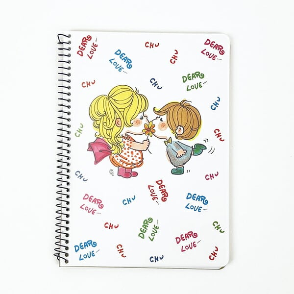水森亜土 B6 クリアカバー ノート (ホワイト) 文具 | キャラクター