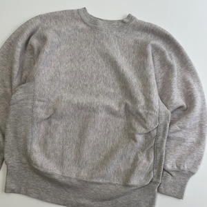 -VINTAGE- USA製 ADIRONDACK GARMENT CO. CREWNECK SHIRTS -ASH GREY- [M]